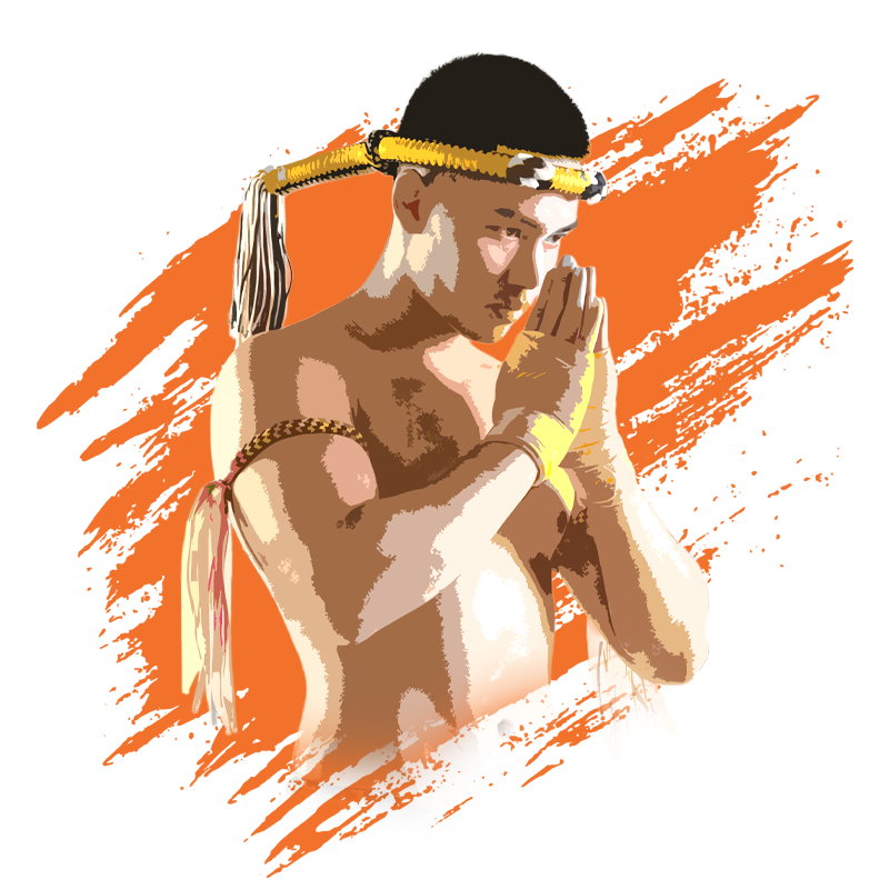 นักมวยไทยไหว้ครู สวมมงคลและประเจียด แสดงความเคารพครูมวย - Journey Into Fight